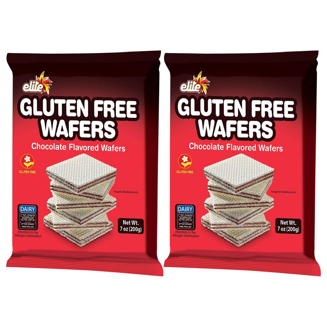 Elite Gluten Free Chocolate Flavored Wafers pack of 2